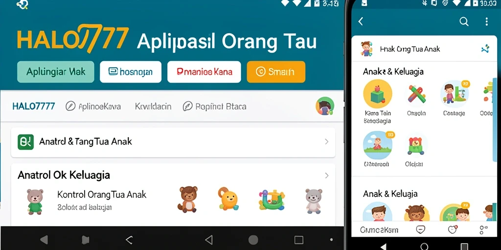 Antarmuka pengguna HALO777 memudahkan kontrol orang tua atas aktivitas anak.
