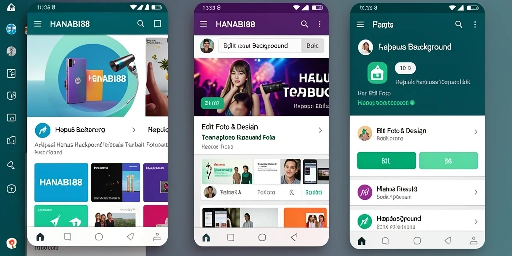 Tampilan antarmuka HANABI88 saat menghapus background dengan mudah.