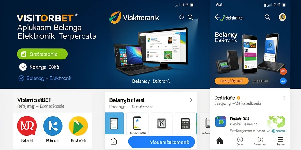 Antarmuka VISITORBET yang modern dan user-friendly untuk belanja elektronik.